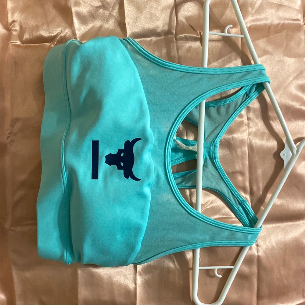 No Bull Under Armor Sports Bra Blue